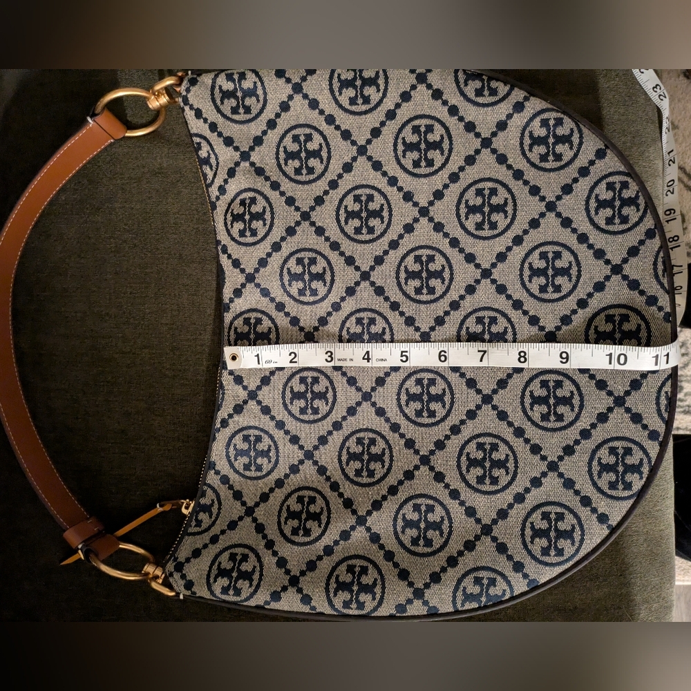 Tory Burch T Monogram Jacquard Hobo Bag - Picture 14 of 15